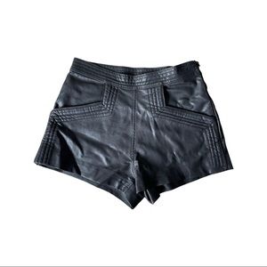 Blank NYC Leather Shorts